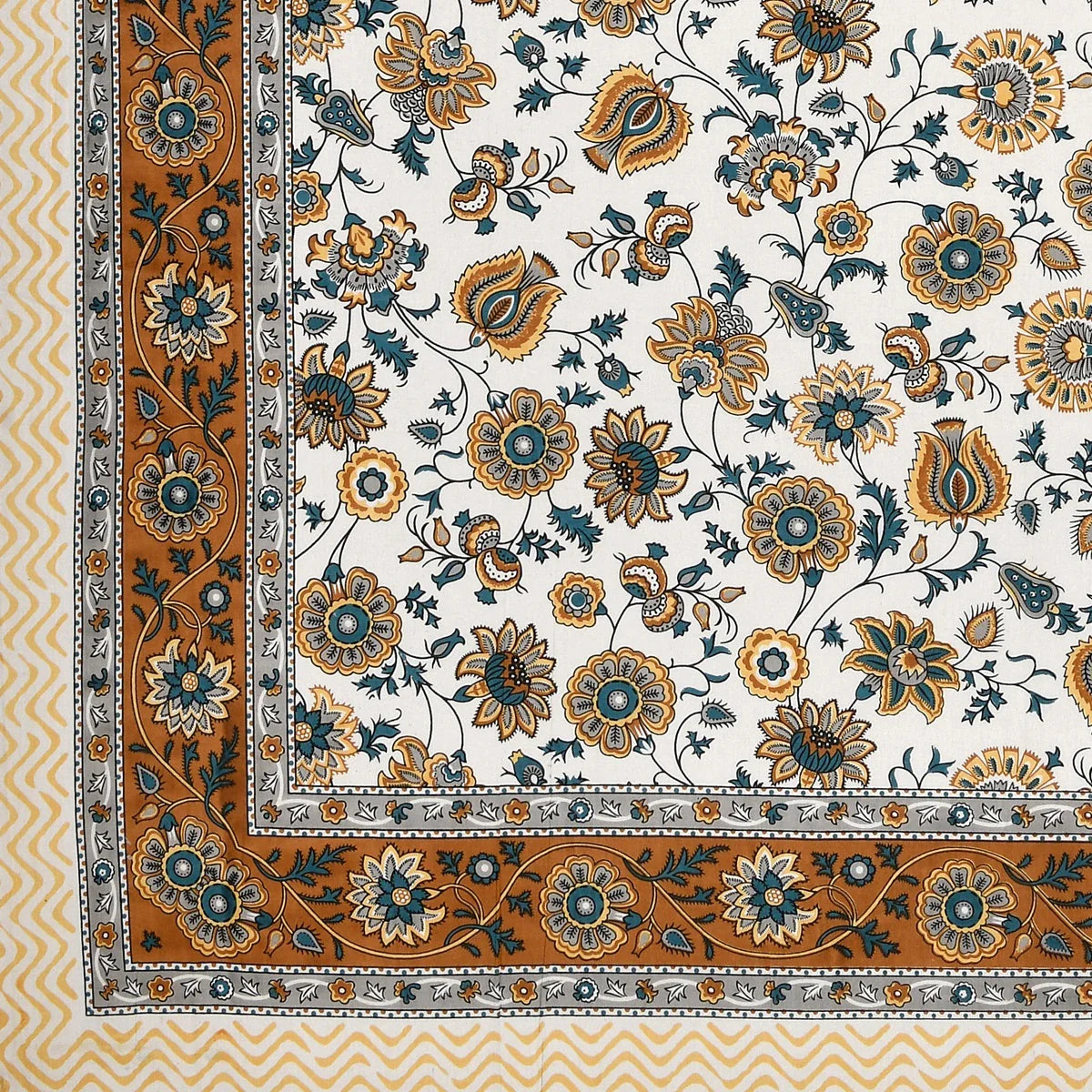 100% Pure Cotton | Single Bed | Bed Sheet - Ananya